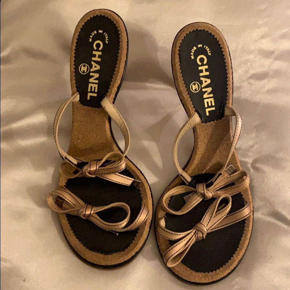 Chanel sandal heels